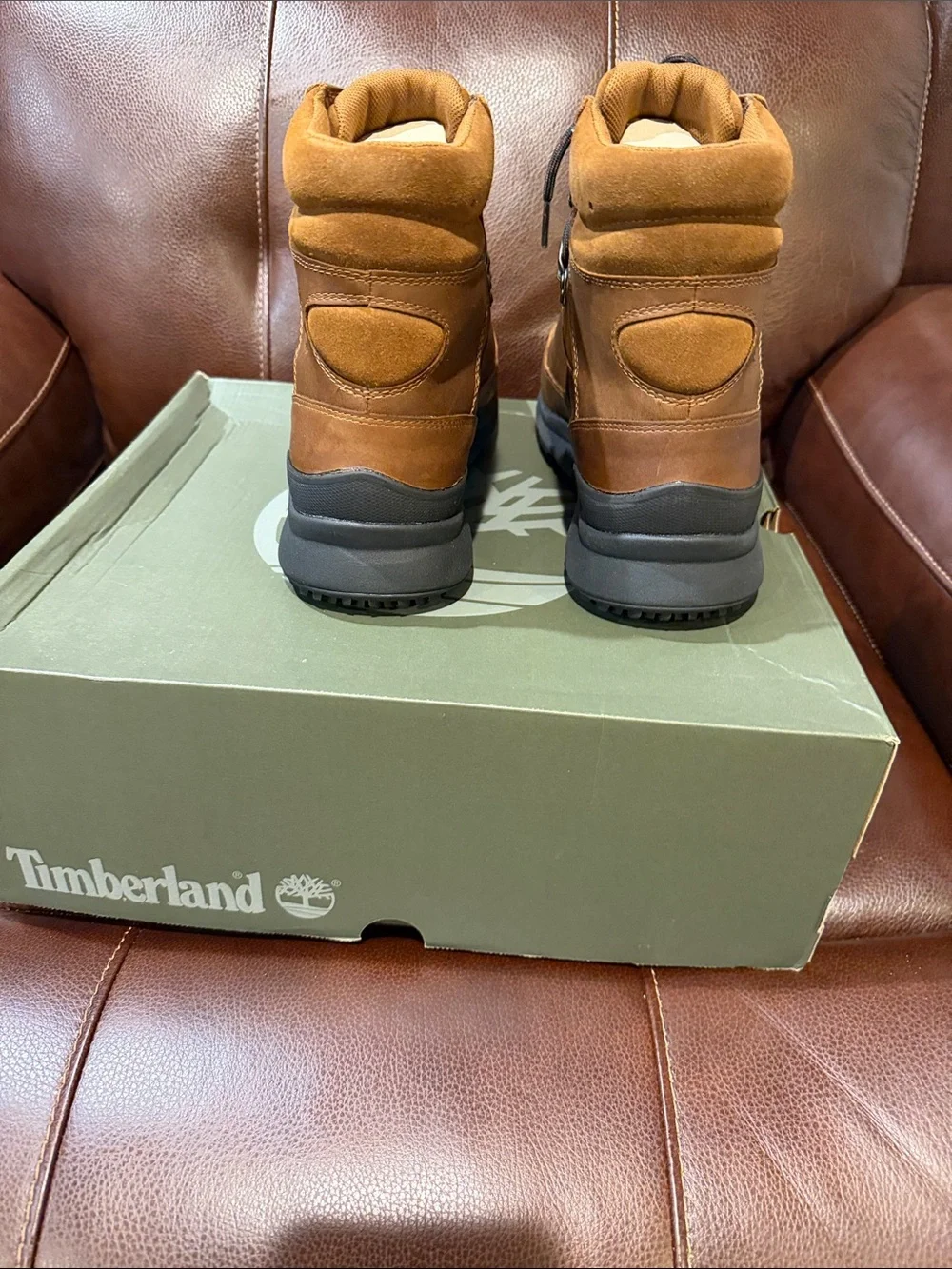 Timberland Men's Wheat Brown Leather Hiking Boots